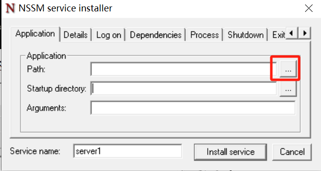 使用NSSM将.exe程序安装成windows服务