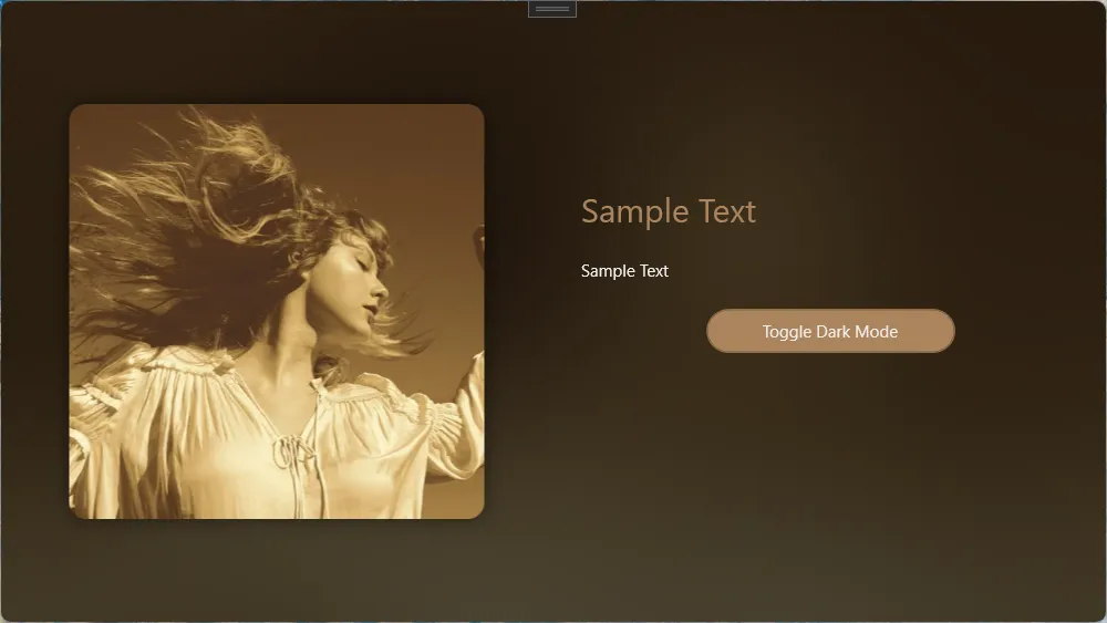 WPF 使用GDI+提取图片主色调并生成Mica材质特效背景