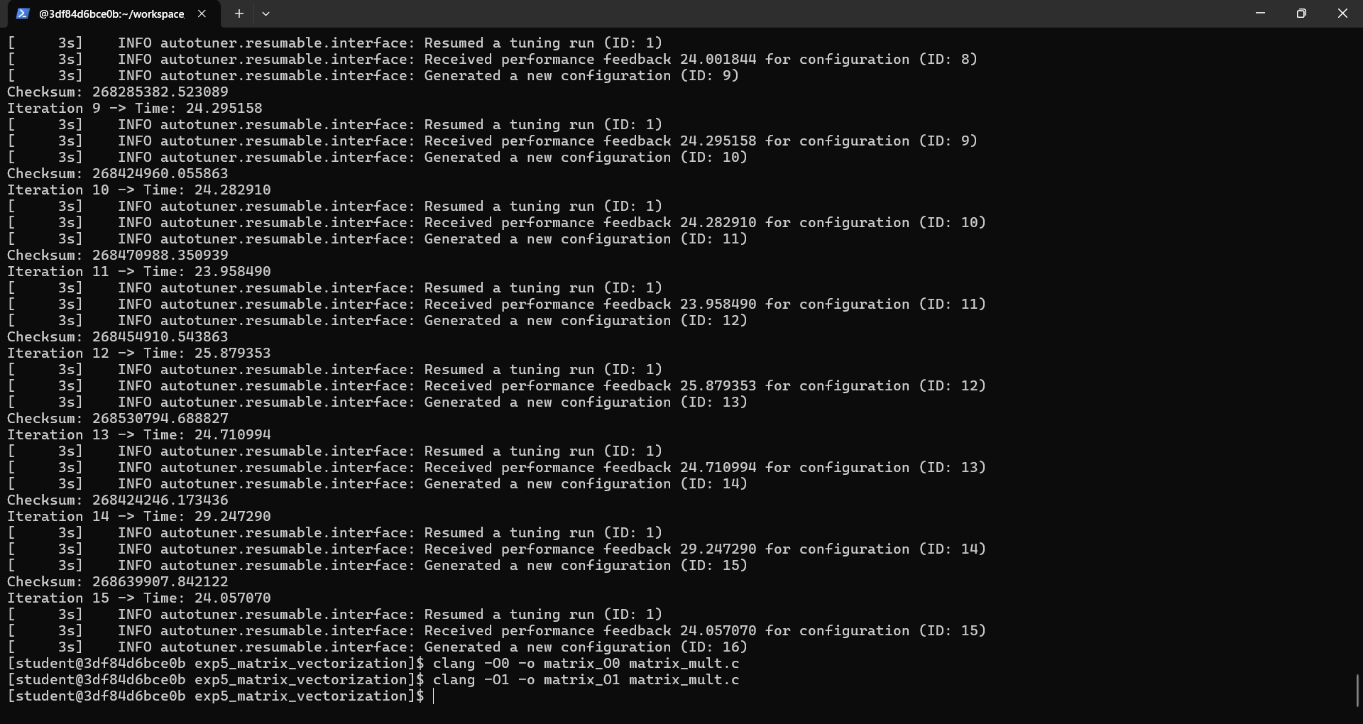 毕昇编译器自动优化实验——docker版