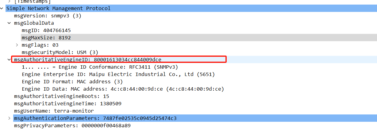 wireshark 进行snmp 协议加密报文解密查看