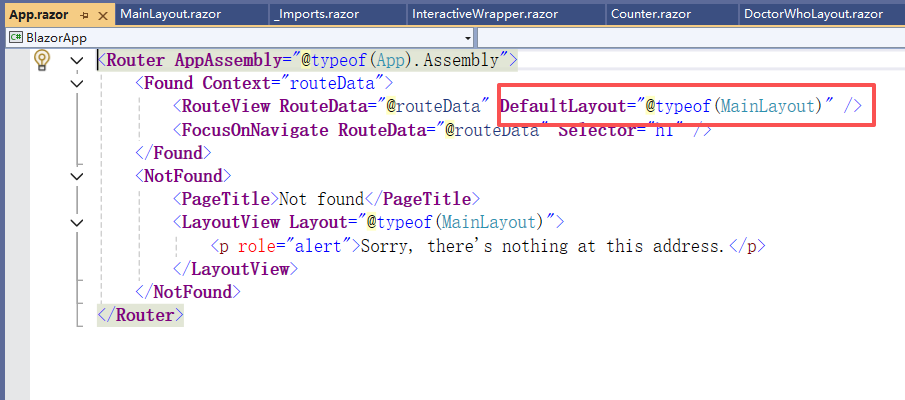 ASP.NET Core Blazor简介和快速入门三（布局和路由）